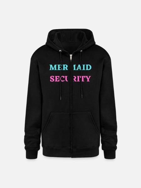 MERMAID SECURITY - Champion Unisex Full Zip Hoodie - black