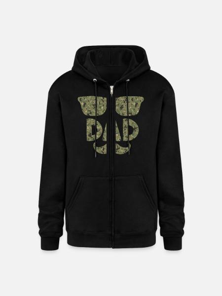 Dad Life Camo - Champion Unisex Full Zip Hoodie - black