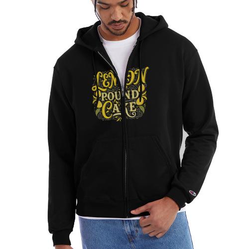 Lemon Pound Cake Vintage Flourish - Champion Unisex Full Zip Hoodie