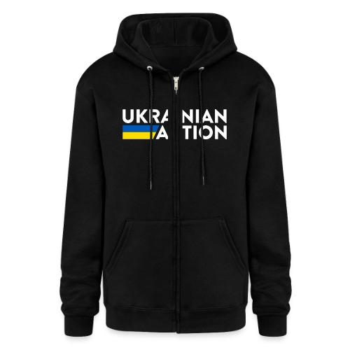 UA logo white - Champion Unisex Full Zip Hoodie