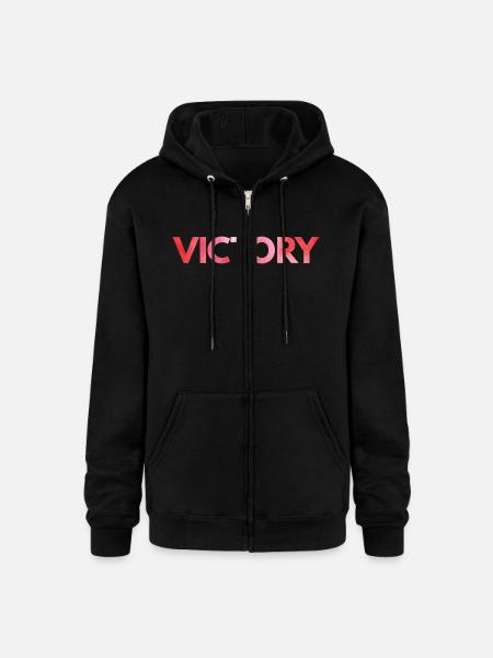 Victory one word - Champion Unisex Full Zip Hoodie - black