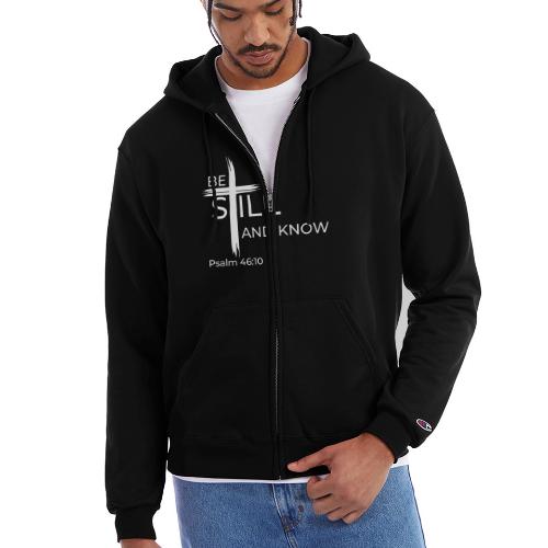 Be still and know that I AM GOD - Psalm 46:10 - Champion Unisex Full Zip Hoodie
