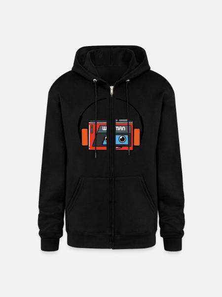 walkman - Champion Unisex Full Zip Hoodie - black