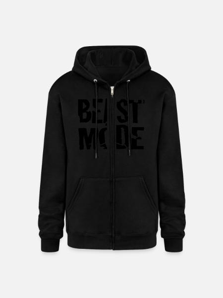 1 - Champion Unisex Full Zip Hoodie - black