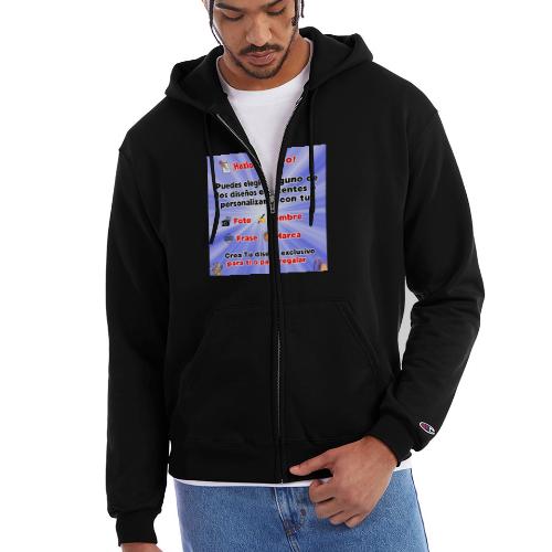 Personalized Souvenirs with Photo, Phrase, Design - Champion Unisex Full Zip Hoodie