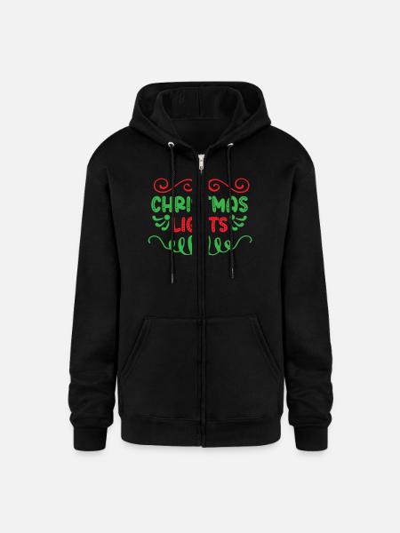 Christmas lights - Champion Unisex Full Zip Hoodie - black