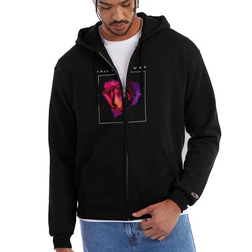 Fall In Love Rose - Champion Unisex Full Zip Hoodie