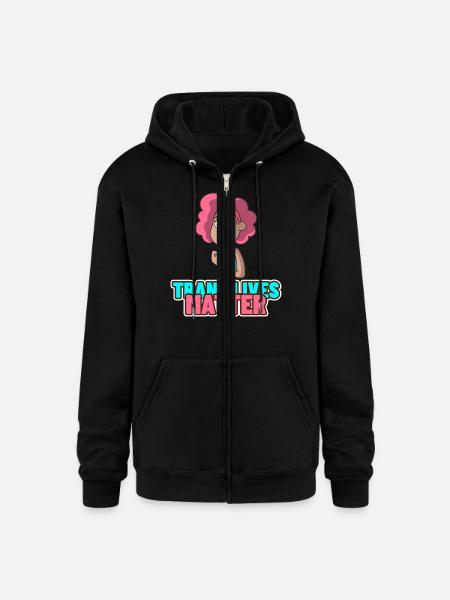 Trans Lives Matter - Champion Unisex Full Zip Hoodie - black