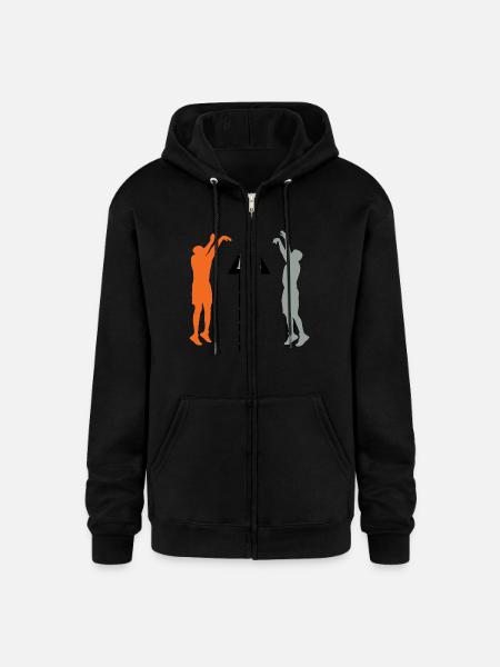 ALL VERTICAL - Champion Unisex Full Zip Hoodie - black