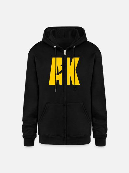 AK47 YELLOW - Champion Unisex Full Zip Hoodie - black