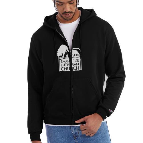 Single Vertical white2 - Champion Unisex Full Zip Hoodie