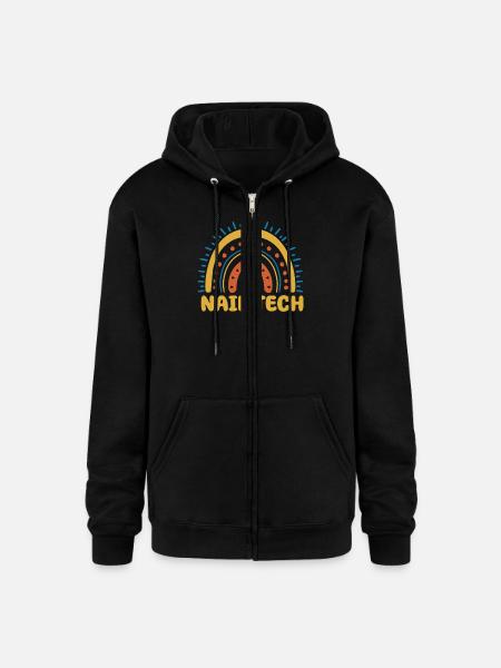 Nail Tech Boho Rainbow - Champion Unisex Full Zip Hoodie - black