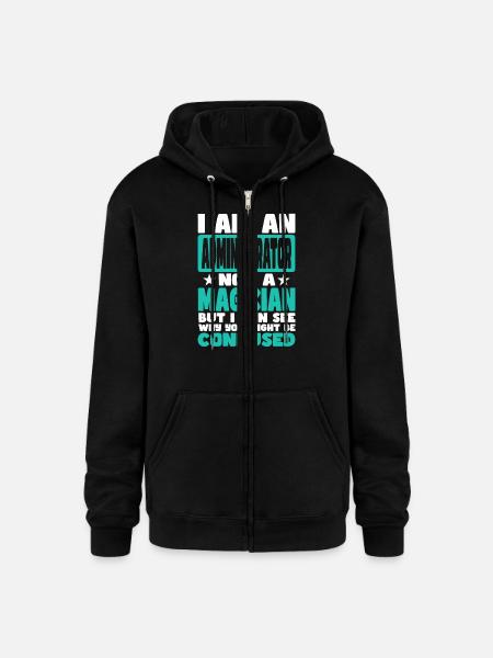 Administrator - Champion Unisex Full Zip Hoodie - black