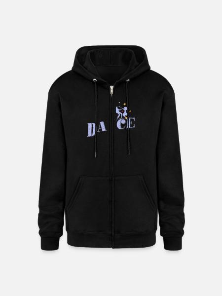 Dancing Couple "Dance - Champion Unisex Full Zip Hoodie - black