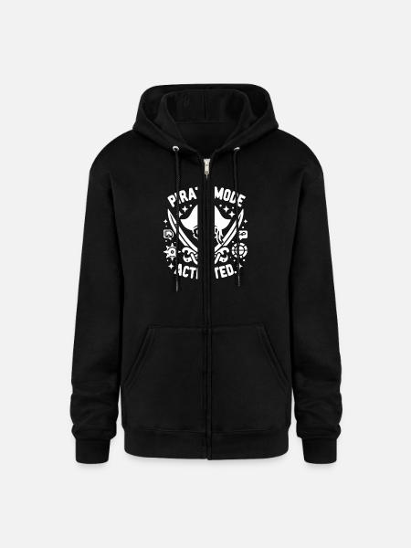 Pirate Mode Activated - Champion Unisex Full Zip Hoodie - black