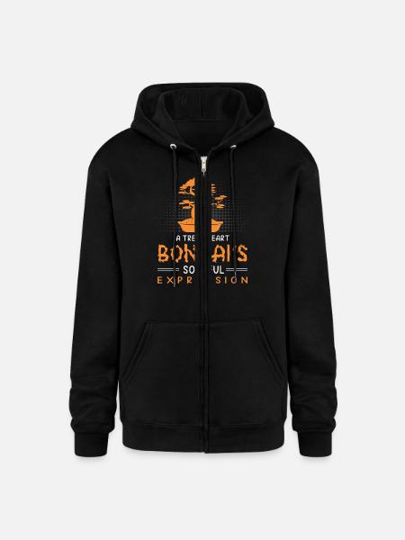 Bonsai Tree - Champion Unisex Full Zip Hoodie - black