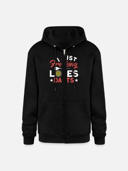 Darts Dart Player - Champion Unisex Full Zip Hoodie - black
