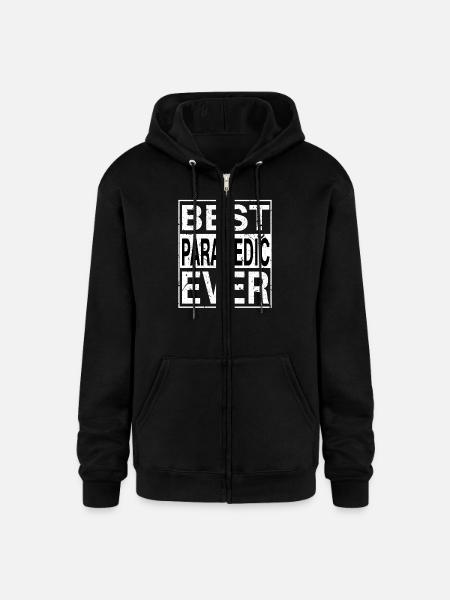 Best Paramedic Ever Paramedic Gift - Champion Unisex Full Zip Hoodie - black