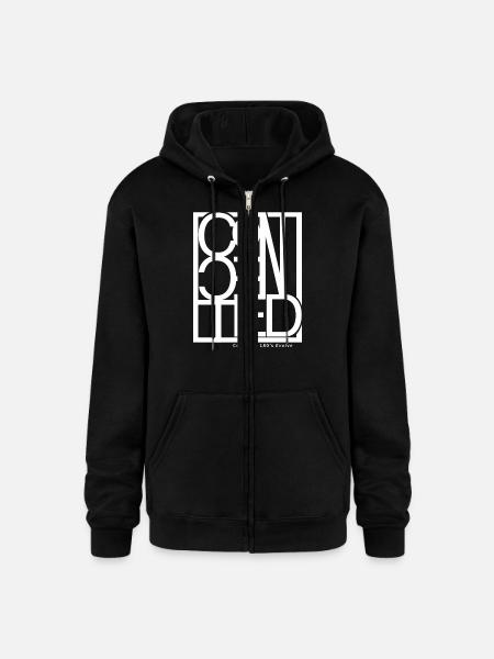 Connected - Champion Unisex Full Zip Hoodie - black