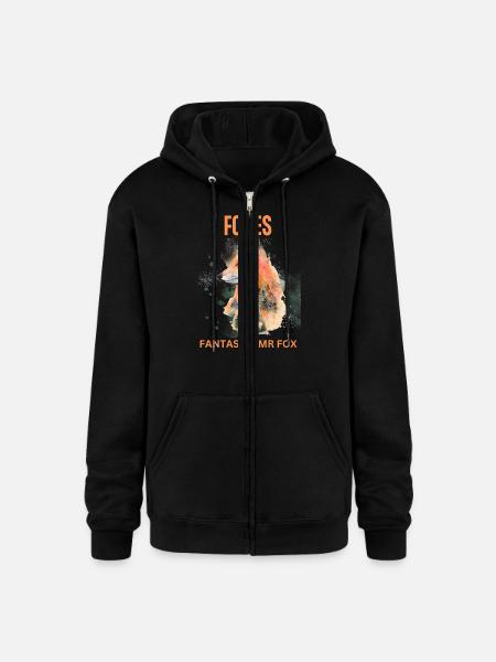 Foxes Fantastic MR Fox - Champion Unisex Full Zip Hoodie - black