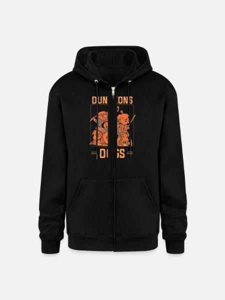 Dungeons And Dogs - Champion Unisex Full Zip Hoodie - black