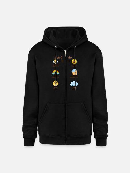 Multi Bible Scriptures - Champion Unisex Full Zip Hoodie - black