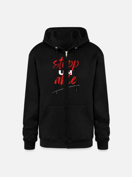 Un stoppable - Champion Unisex Full Zip Hoodie - black