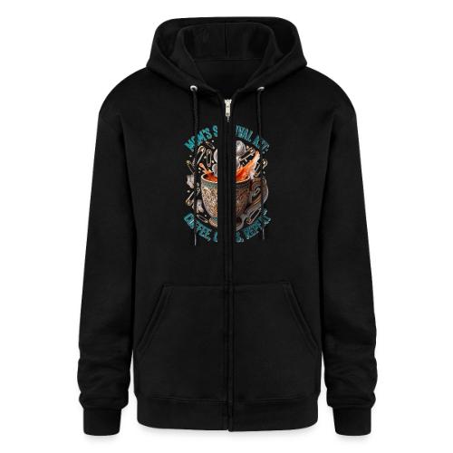 Mom's Survival Kit Tee | Coffee Chaos - Champion Unisex Full Zip Hoodie