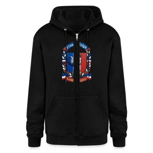 France Rooster Reign T-Shirt, Tricolore Pride Gift - Champion Unisex Full Zip Hoodie