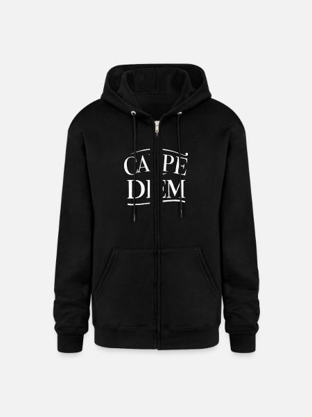 Carpe diem latin quote - Champion Unisex Full Zip Hoodie - black