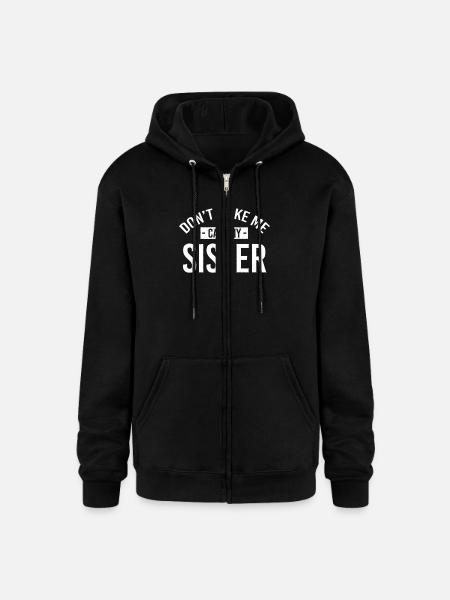 Sister Family Relatives Premium - Champion Unisex Full Zip Hoodie - black
