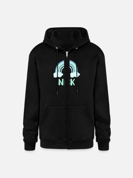 Nick Name Rainbow Baby - Champion Unisex Full Zip Hoodie - black