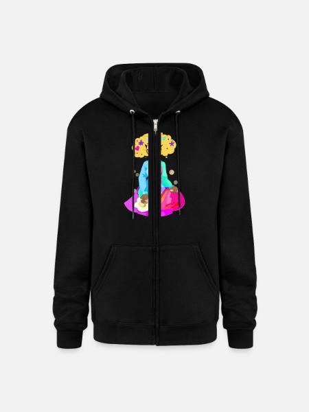 E Girls - Champion Unisex Full Zip Hoodie - black