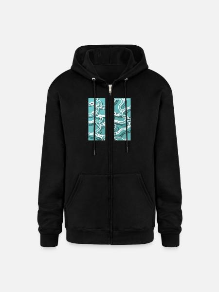 Water - Champion Unisex Full Zip Hoodie - black