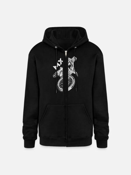 Motocross MX Rider - Champion Unisex Full Zip Hoodie - black