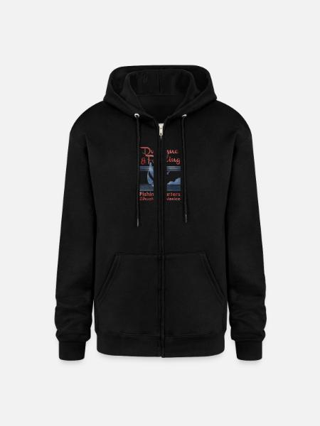 Dufresne and Redding Fishing Charters - Champion Unisex Full Zip Hoodie - black