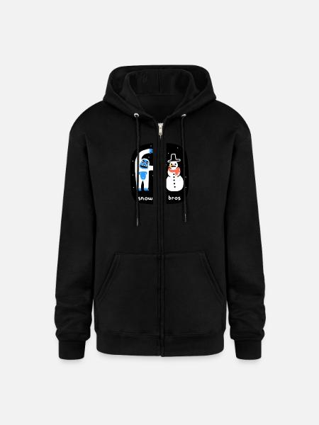 Snowman Bros - Champion Unisex Full Zip Hoodie - black