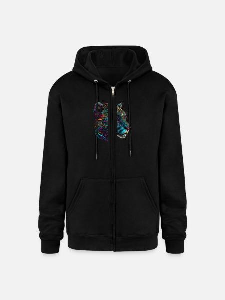 panther - Champion Unisex Full Zip Hoodie - black