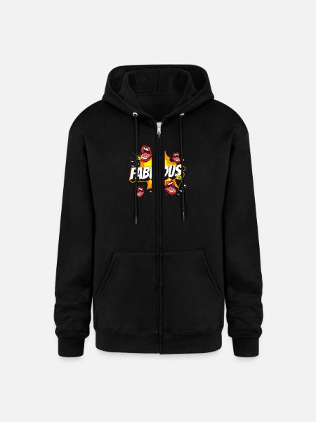 Comic Style Design Pow! - Champion Unisex Full Zip Hoodie - black