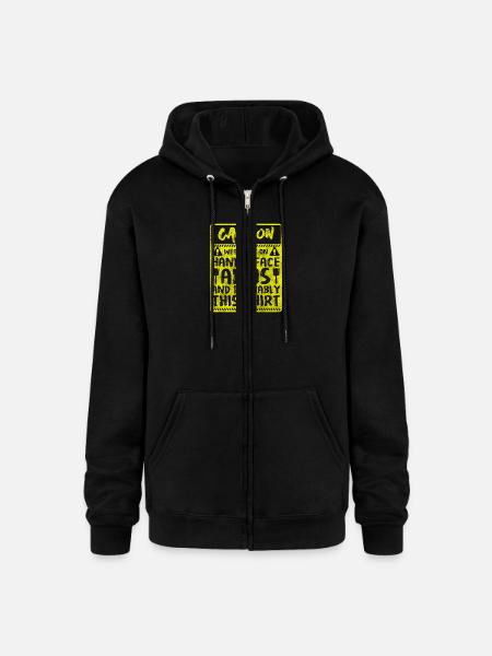 Artist Painting Spray Can - Champion Unisex Full Zip Hoodie - black