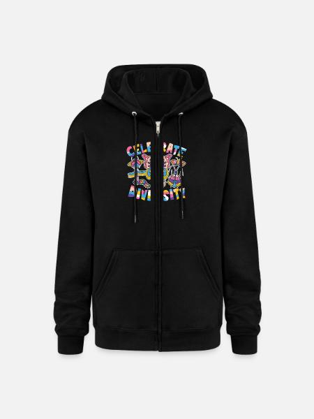 Celebrate Diversity - Champion Unisex Full Zip Hoodie - black