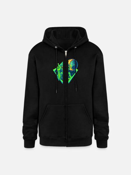 IlluminET122 - Champion Unisex Full Zip Hoodie - black