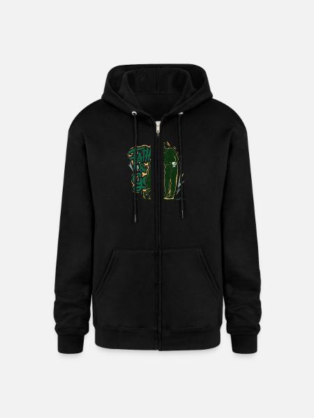 golf and papa - Champion Unisex Full Zip Hoodie - black