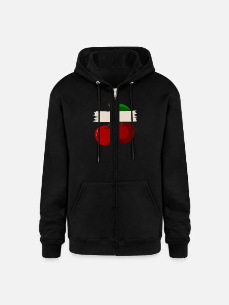 Cherry - Champion Unisex Full Zip Hoodie - black