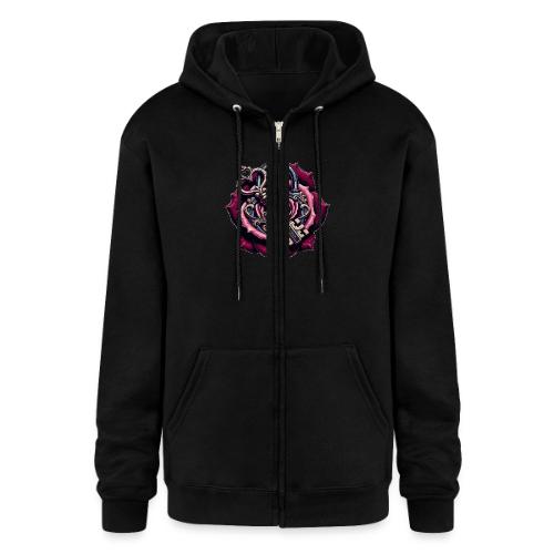 You Hold the Key to My Heart Rose Lock T-Shirt - Champion Unisex Full Zip Hoodie