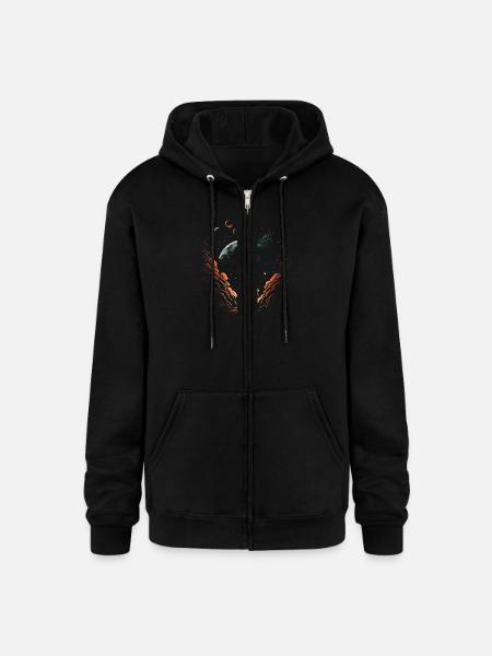 Space Launch - Champion Unisex Full Zip Hoodie - black