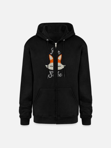 For Fox Sake - Champion Unisex Full Zip Hoodie - black