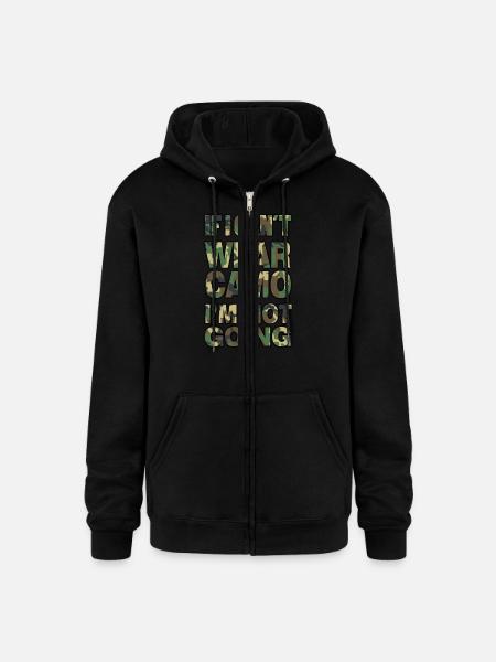 camo - Champion Unisex Full Zip Hoodie - black