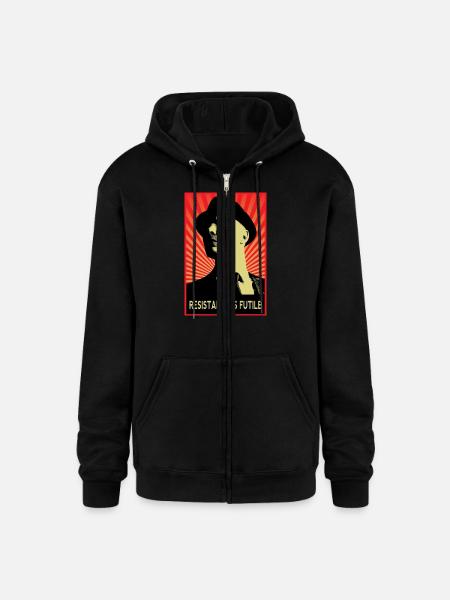 Observer Fringe - Champion Unisex Full Zip Hoodie - black