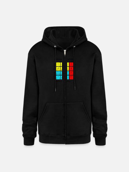 Elementary Particles - Champion Unisex Full Zip Hoodie - black